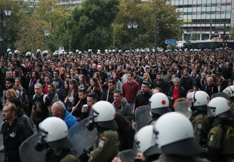 46th anniversary of 1973 Athens Polytechnic student uprising, in Athens