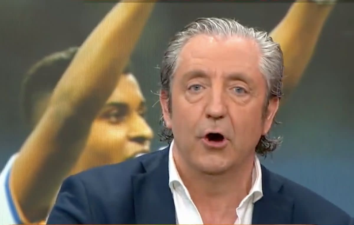 Josep Pedrerol saca la humillación a flote en 'El Chiringuito' cuando menos toca. Fuente: Twitter/@elchiringuitotv.