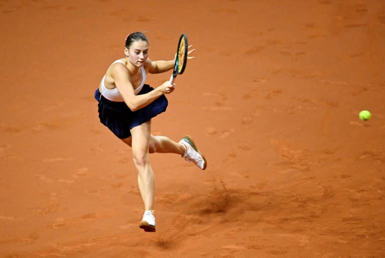 Marta Kostyuk à Stuttgart le 20 avril 2024 (THOMAS KIENZLE)