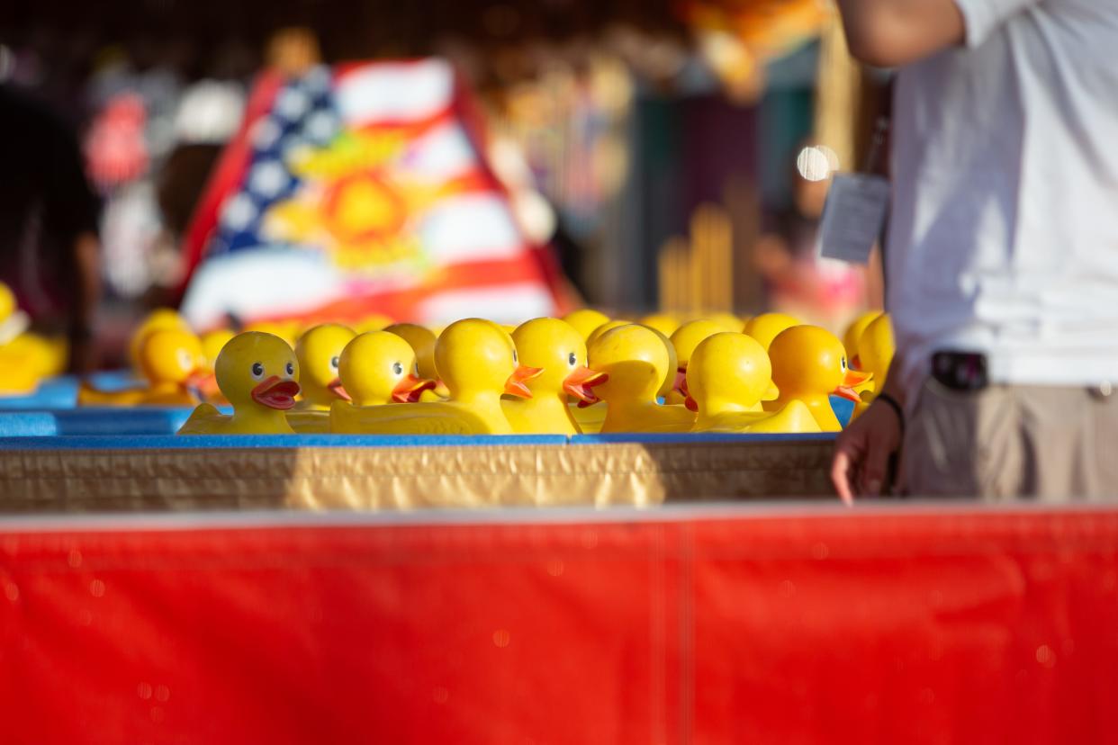 The duck game is a mainstay at local festivals.