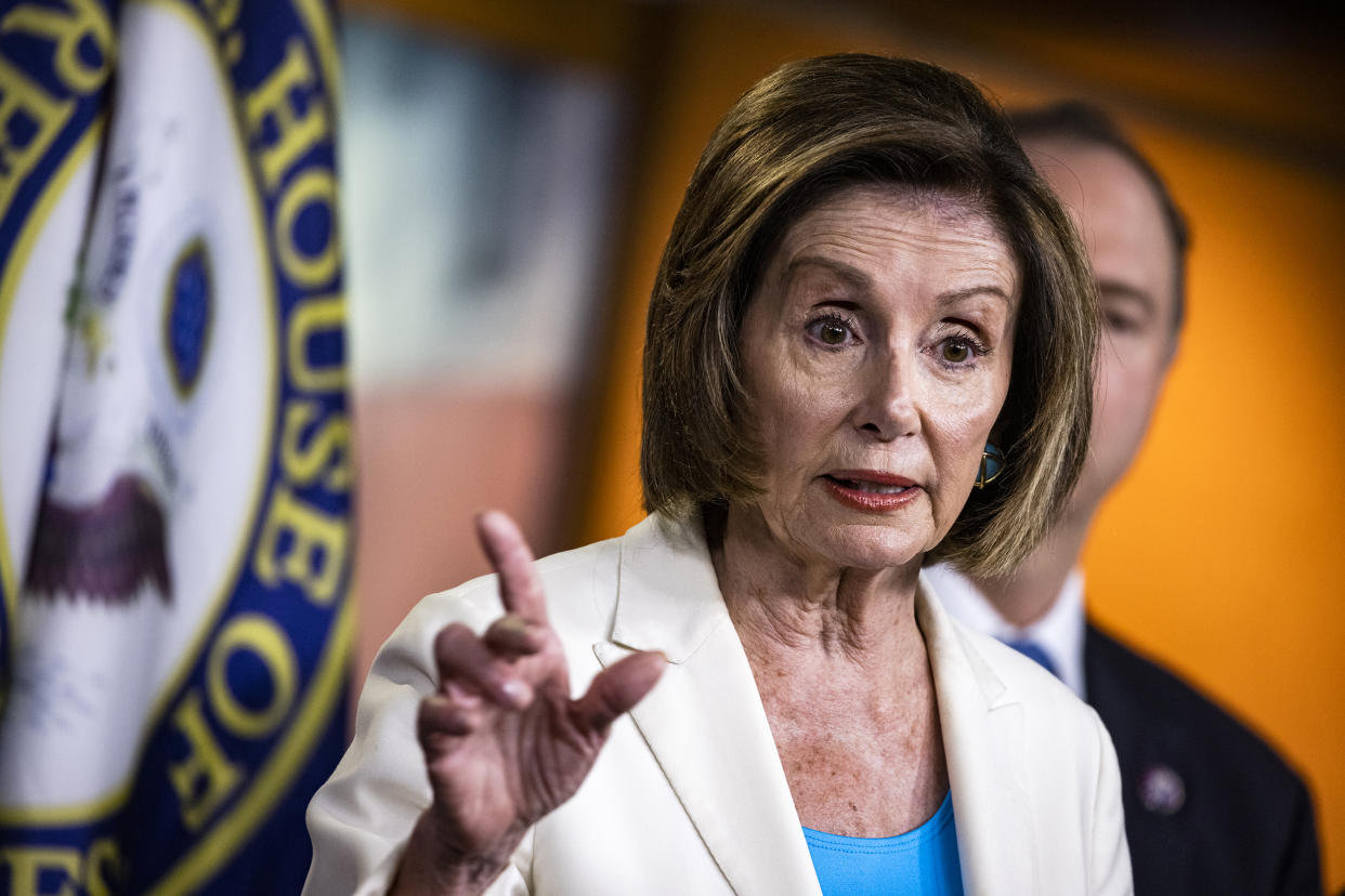 Image: House Speaker Pelosi Holds Weekly News Conference (Samuel Corum / Bloomberg via Getty Images file)
