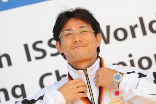 Tomoyuki Matsuda (pictured in 2010) was practicing at a firing range ahead of the national championships in the Pacific coast city of Ishinomaki when a 9.0-magnitude quake struck offshore and unleashed monster waves on March 11, 2011