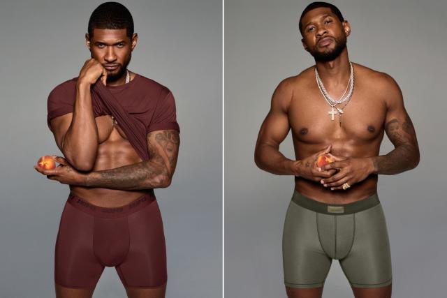 Usher Strips Down for Shirtless Skims Photo Shoot to Kick Off Super Bowl  Week!: Photo 5011301, Kim Kardashian, Shirtless, Shopping, Usher Photos