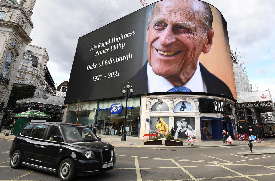 Mourners in London Pay Tribute to Prince Philip Following His Death at Age 99: See the Moving Photos