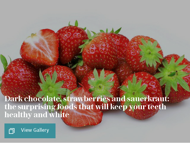 Dark chocolate, strawberries and sauerkraut: the surprising foods that will keep your teeth healthy and white