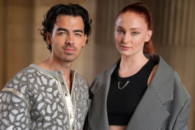 <p>Swan Gallet/WWD/Penske Media via Getty</p> Joe Jonas and Sophie Turner on October 04, 2022 in Paris, France.