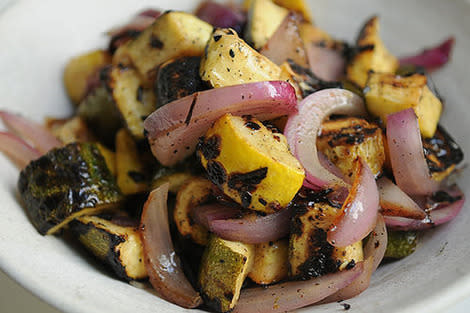 Grilled Tuscan Zucchini and Summer Squash