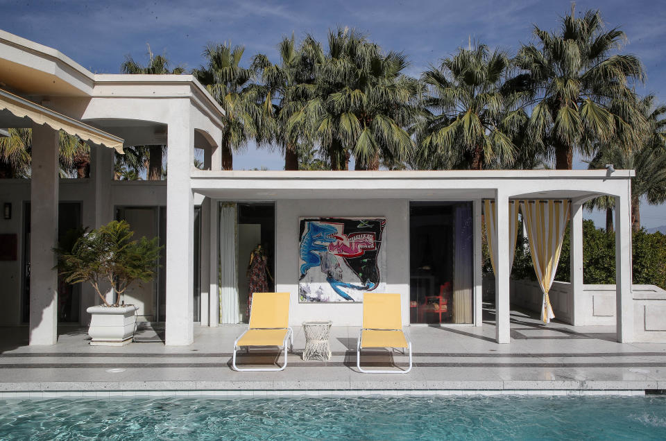 The 1967 James McNaughton Hollywood Regency-style home was part of Modernism Week in Palm Springs, Calif., Feb. 16, 2024.