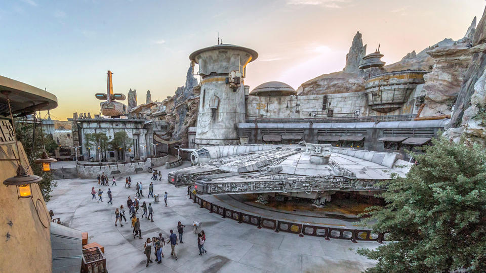 Concept art for Star Wars: Galaxy's Edge in Disneyland.