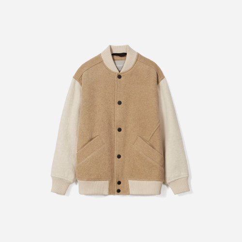 Everlane ReWool Varsity Bomber Jacket