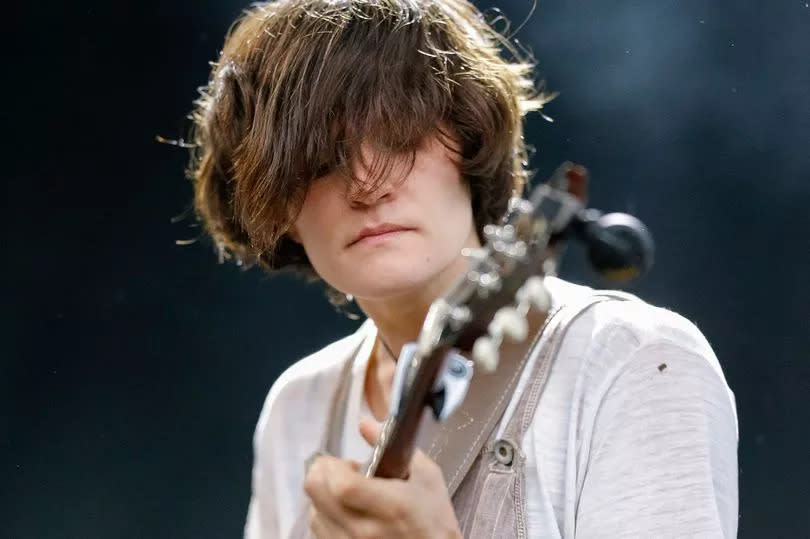 Big Thief's Adrianne Lenker performing at Pitchfork Music Festival in Chicago, Illinois