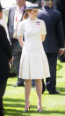<p> A little bit nautical and very nice is how we’d describe this outfit worn by Princess Beatrice at Royal Ascot in 2022. The quirky boater is a playful contrast to the structured shape of the white dress while Beatrice’s sky high stilettos give a polished finish to the look. </p>  