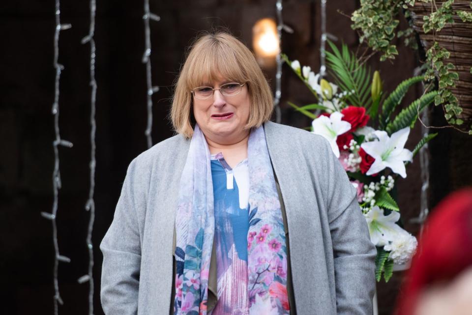 sally st claire annie wallace in hollyoaks as myra mcqueen leaves