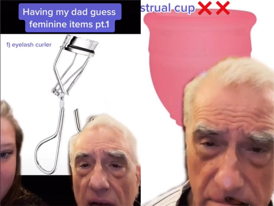 <p>Martin Scorsese goes viral in video with daughter Francesca</p> (TikTok)