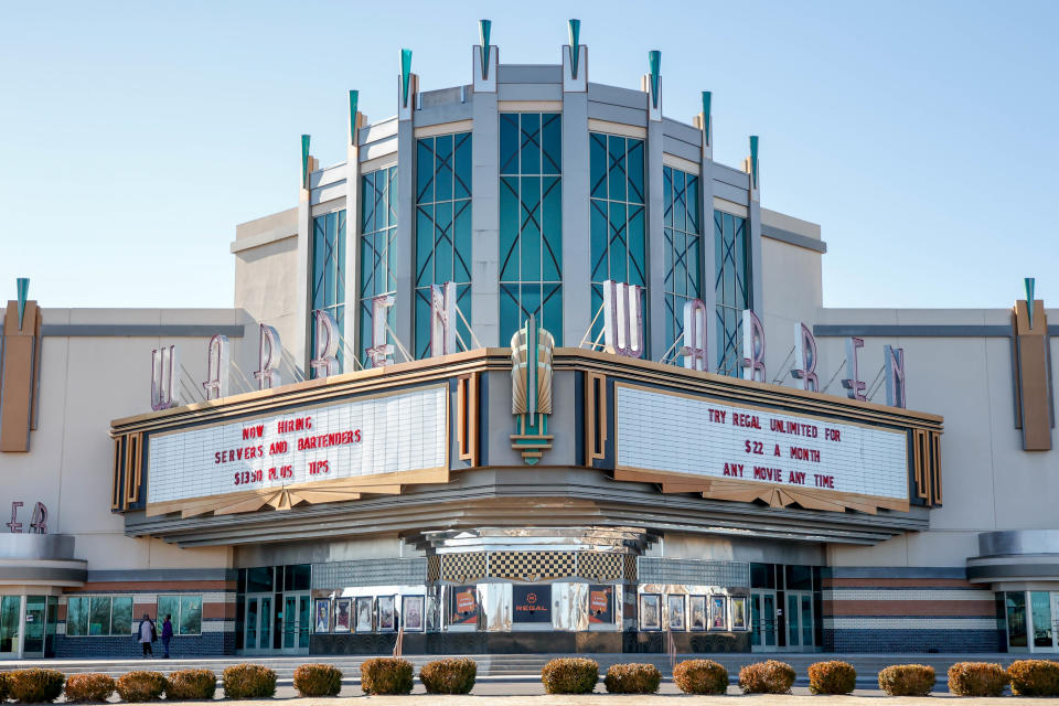 Warren Theatre is pictured Feb. 1 in Moore.