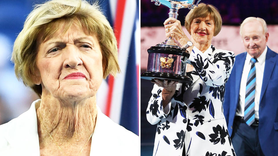 Margaret Court at the Australian Open.