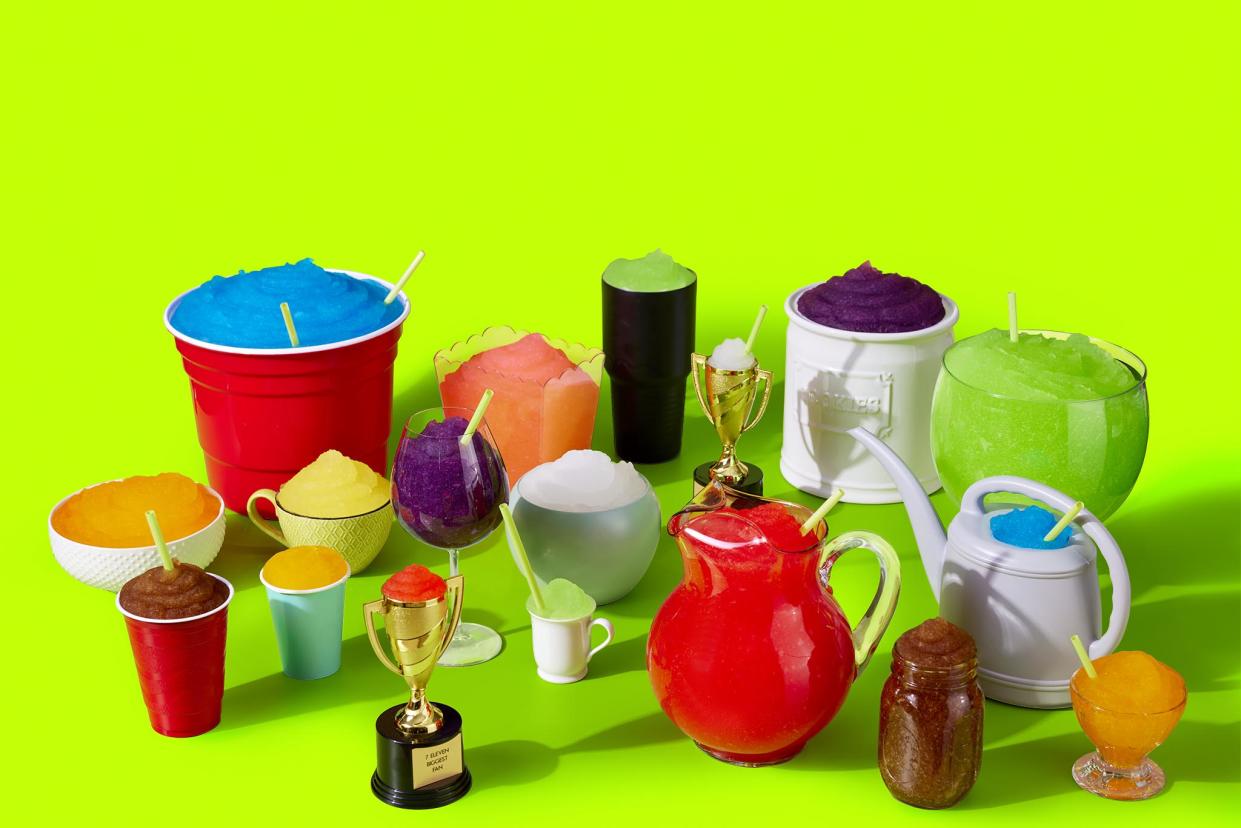 An assortment of vessels you're allowed to bring in on Bring Your Own Cup Day. (7-Eleven)