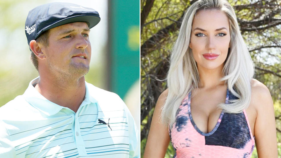 Pictured here, Bryson DeChambeau and Instagram star Paige Spiranac.