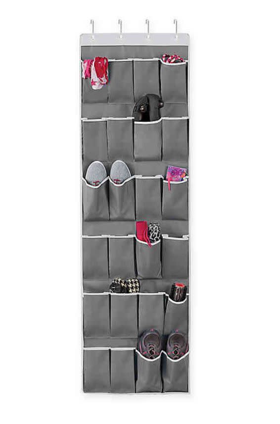 If you and your partner have been fighting for more shoe space, this organizer will give you both some much-needed room. Plus, it has 24 pockets.&nbsp;<a href="https://fave.co/3de6TJ2" target="_blank" rel="noopener noreferrer">Find it for $15 at Bed Bath &amp; Beyond</a>.