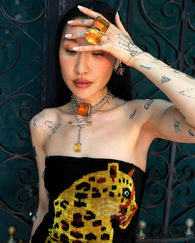 Vesper Obscura dress and jewelry<p>Photo: Courtesy of Vesper Obscura</p>