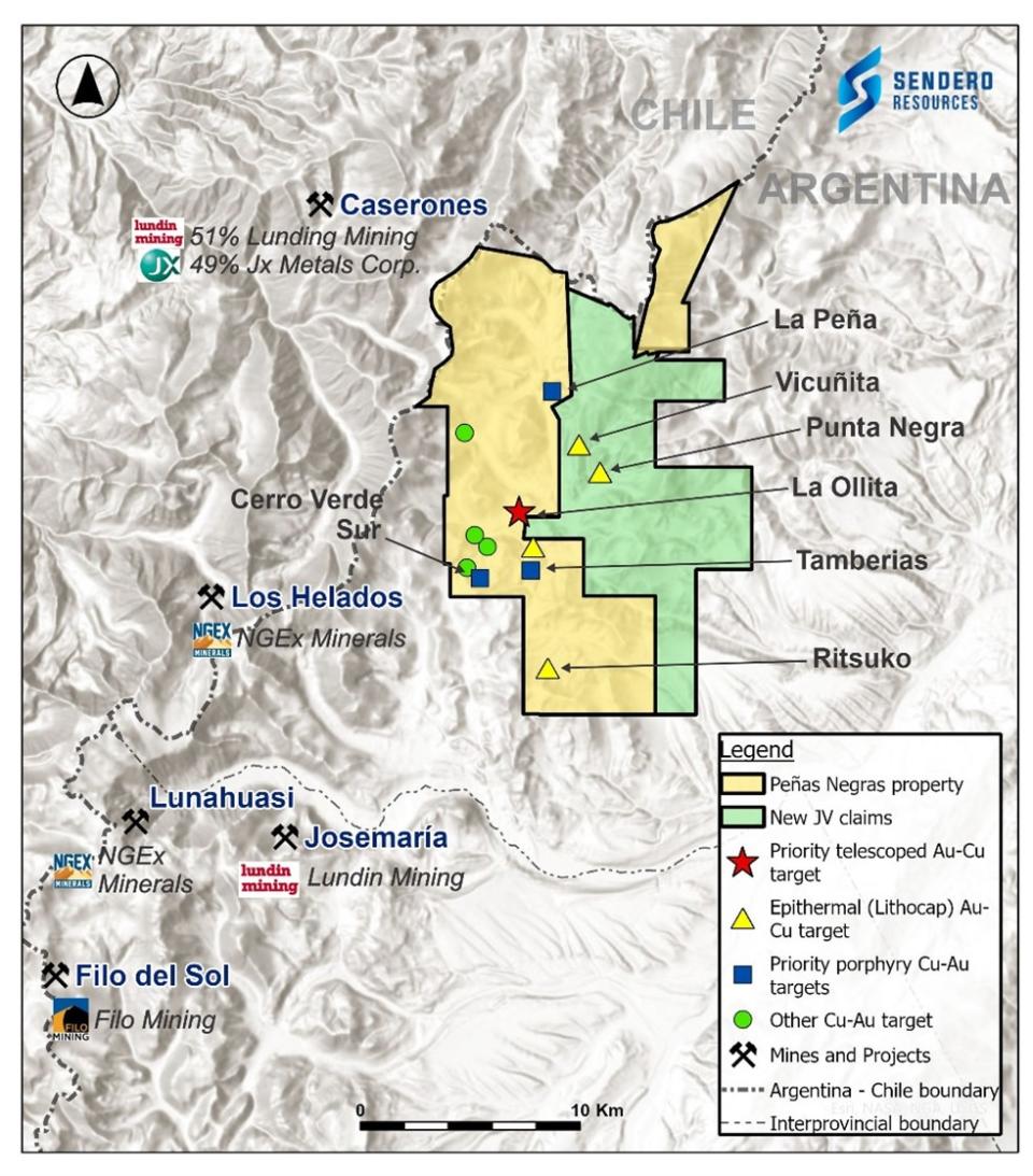 <strong>Figure 1. Peñas Negras Project and Exploration Targets</strong>