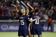 <p>In March 2019, the USWNT presented a very strong case for discrimination against the U.S. Soccer Federation. Among the many compelling points, the lawsuit’s key component is the pay gap between the men’s and women’s team. Sponsor LUNA Bar announced a few weeks after the filing that it would pay the $31,250 difference as bonus for the USWNT. </p>