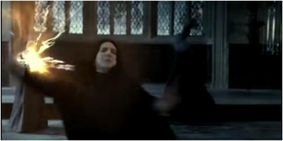 Snape fighting McGonagall