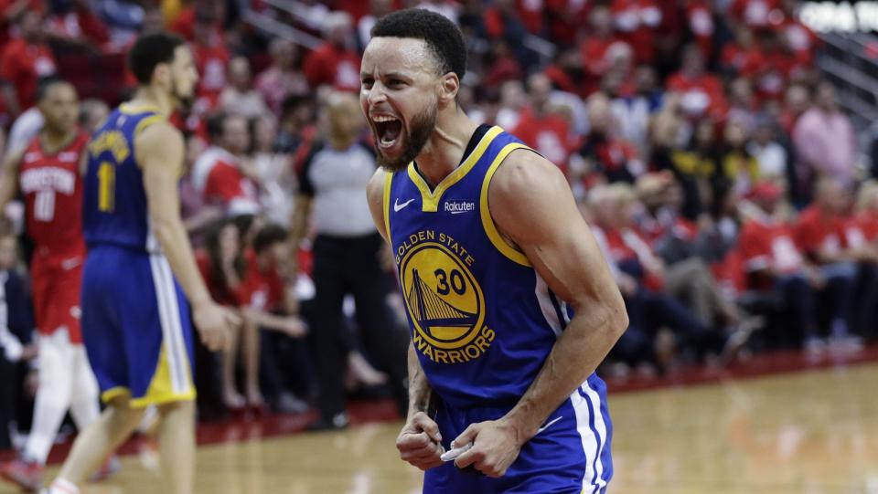 Stephen Curry scores 33 in second half, with Warriors bench eliminates Rockets