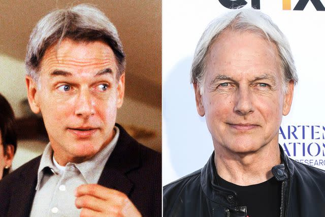 <p>Buena Vista Pictures/Everett; Paul Archuleta/FilmMagic</p> Mark Harmon, then and now