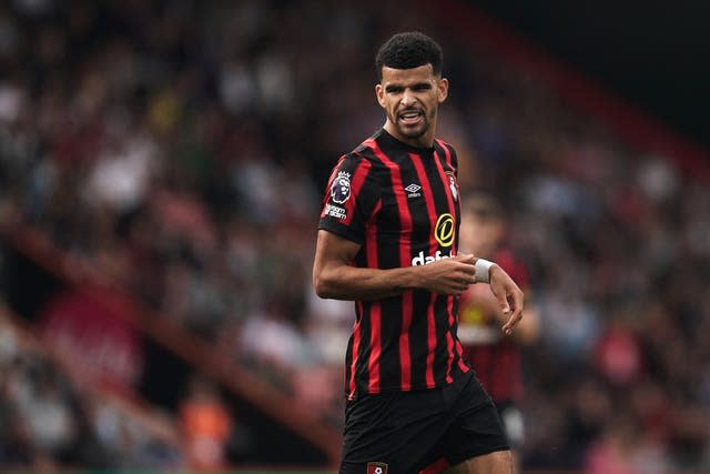 Dominic Solanke in action for Bournemouth