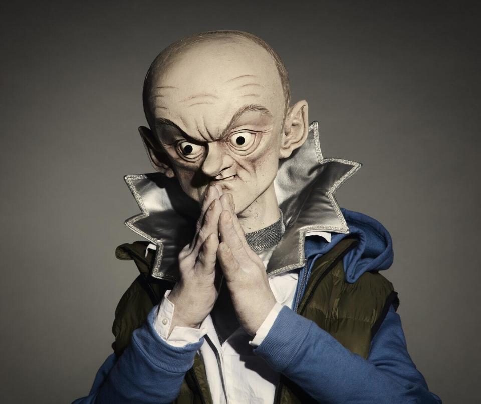 Dominic Cummings is portrayed as a scheming villain by 'Spitting Image' puppet creators. (Avalon/BritBox)