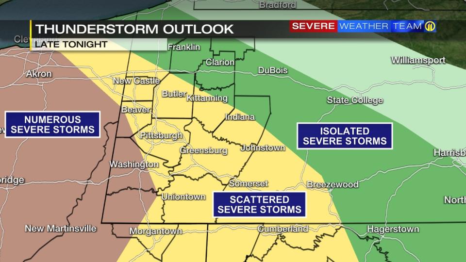 TIMELINE: Storms could be hitting our region overnight, with damage and power outages possible