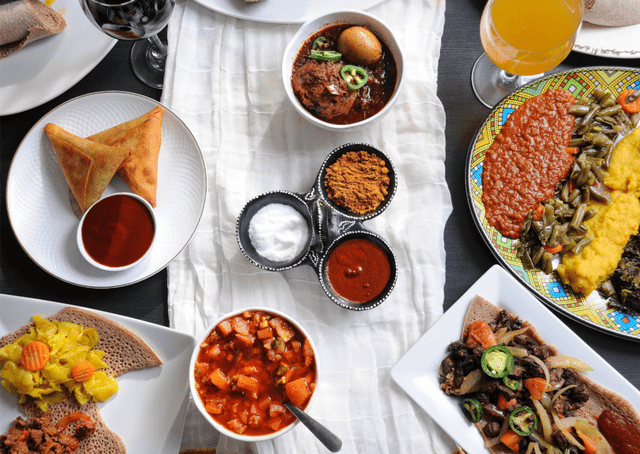 <p>Abugida Ethiopian Cafe & Restaurant </p>