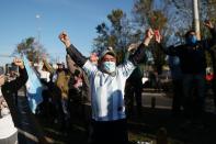 Maradona's fans remember the idol with a colorful memorial in Buenos Aires