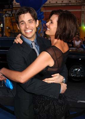 James Marsden and wife Lisa at the Hollywood premiere of 20th Century Fox's X2: X-Men United