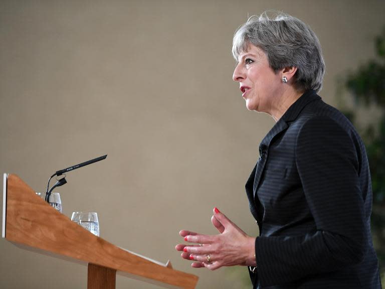 Brexit: Theresa May unveils plans for Britain to stay in single market five years after it voted Leave