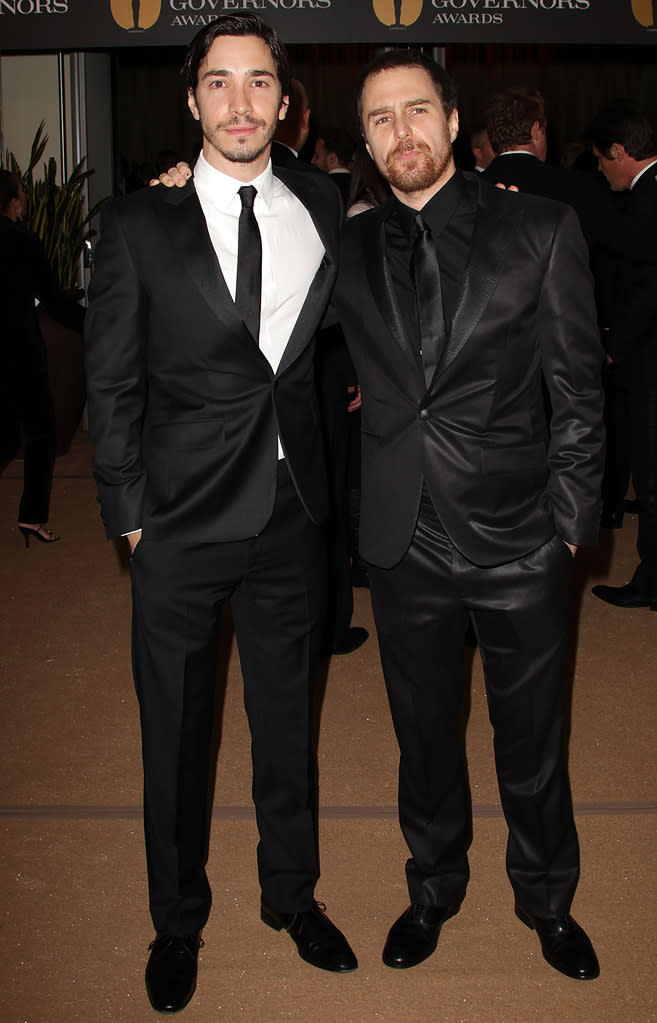 2nd Annual AMPAS Governors Awards 2010 Justin Long Sam Rockwell