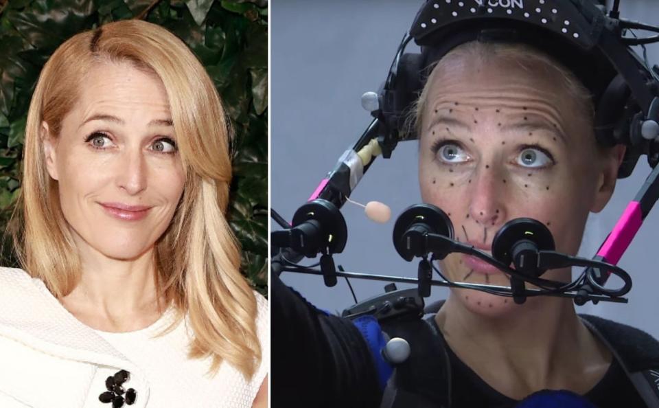 Ein weiterer "Star Citizen" ist Gillian Anderson ("Akte X"). Ebenfalls noch bei "Star Citizen" mit an Bord: Liam Cunningham ("Game of Thrones"), Henry Cavill ("The Witcher"), Ben Mendelsohn ("Star Wars"), John Rhys-Davies ("Herr der Ringe") und Andy Serkis ("Planet der Affen"). (Bild: Getty Images / Roberts Space Industries)