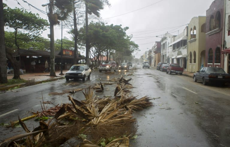 View of a street by the seafront in Santo Domingo, Dominican Republic on August 28, 2015