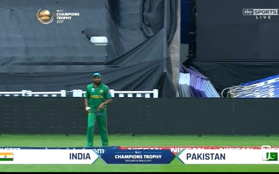 india v pakistan sightscreen - Credit: Sky Sports