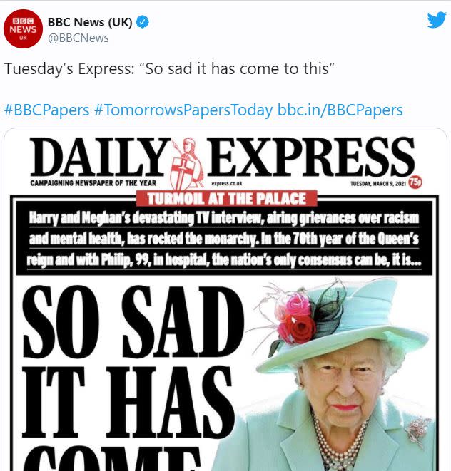 Twitter @BBCNews