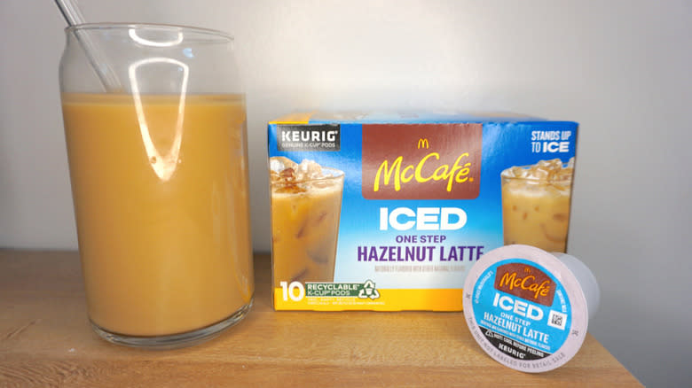 McCafé Iced One-Step Hazelnut Latte