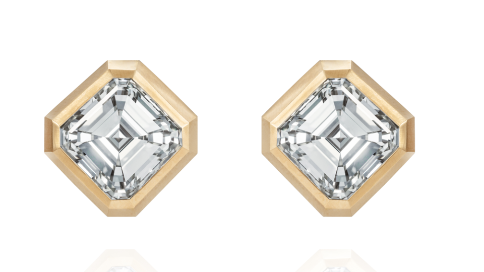 Thelma West Gold and Diamond "Good Ordinary" Studs