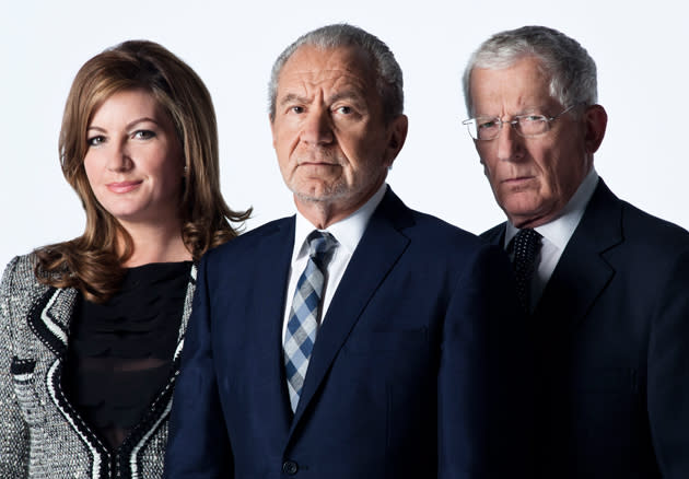 <b>The Apprentice</b><br><br>Lord Sugar, Nick Hewer and Karren Brady return to find the next apprentice.<br><br>The first show airs on BBC1 on Wednesday 21st March at 9pm. <br><br><b>[Related story: </b><span><b>More Apprentice 2012 details</b></span><b>]</b>