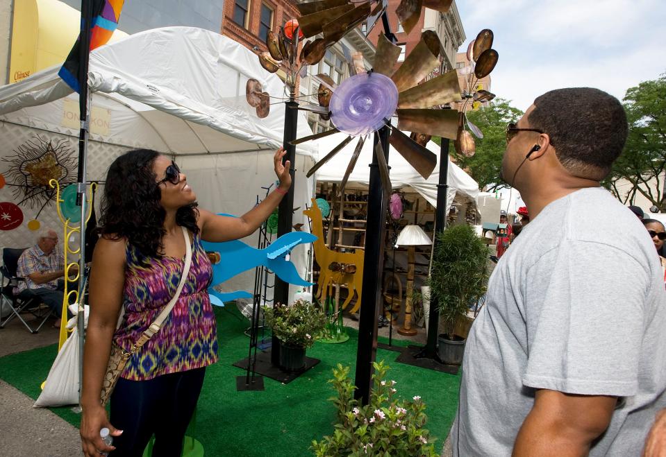 The Ann Arbor Art Fair transforms downtown Ann Arbor into an outdoor art gallery.