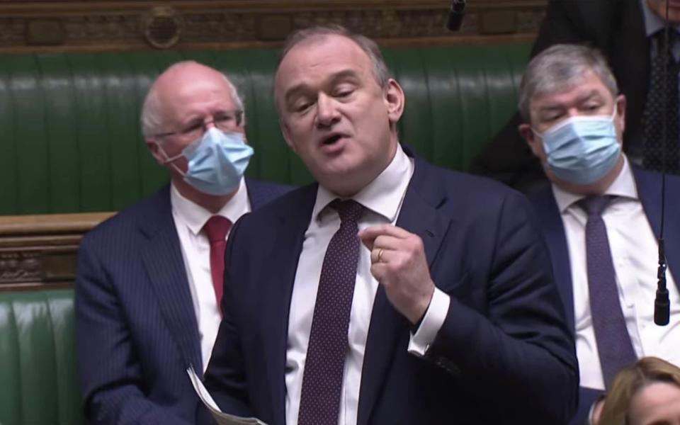 Sir Ed Davey accused the government of being in "meltdown - Sky News