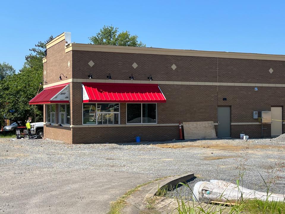 A future Bruster's Real Ice Cream building in Hendersonville off North Anderson Lane.