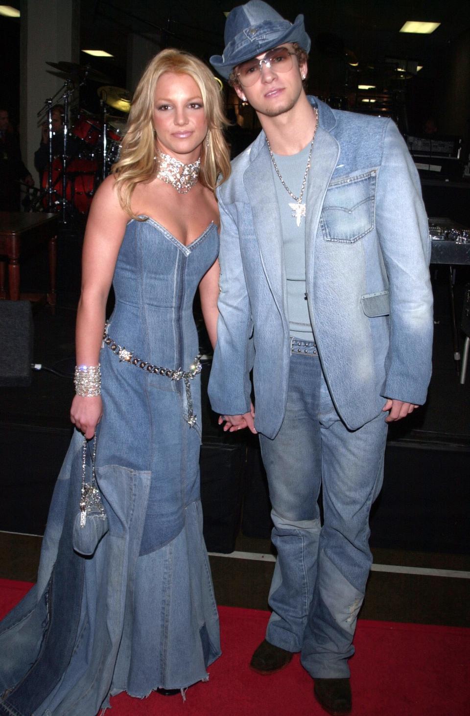 The Britney and Justin look that will live in infamy.