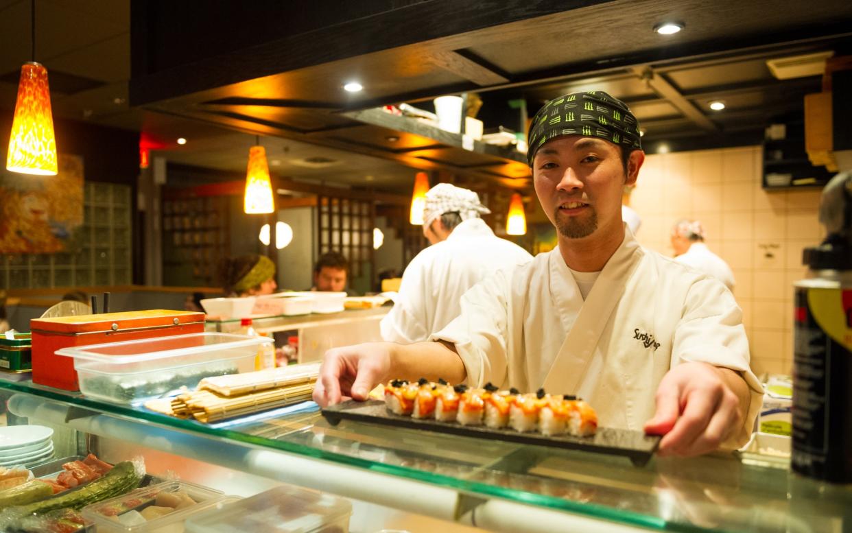 Sushi is a popular choice in Whistler - MIKE CRANE