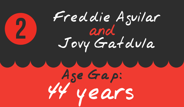 2. Freddie Aguilar and Jovy Gatdula, Age Gap: 44 years